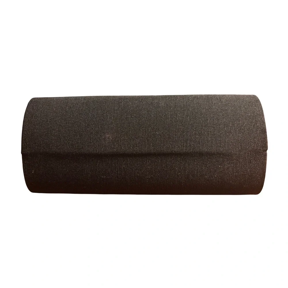 Dolce Gabbana Black Ribbed Hard Shell‎ Sunglass Case Eyewear Holder Storage